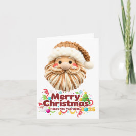 namaak breipatroon, notch-hook stijl, gestructuree feestdagen kaart