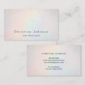 namaak-gesimuleerde pastelglitter visitekaartje (Voorkant / Achterkant)