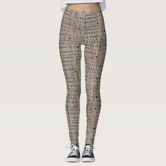 namaak textuur met stippelpatroon leggings