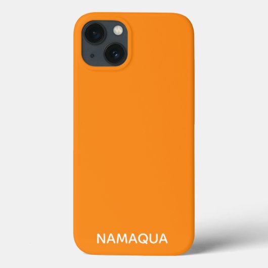 Namaqua orange nom de couleur Coque-Mate coque iph (Verso)