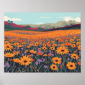 Namaqualand Wildflower Field Poster (Voorkant)