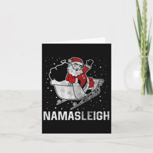 Namasleigh Kerstman Rendier Verzendt Cadeaus Kaart