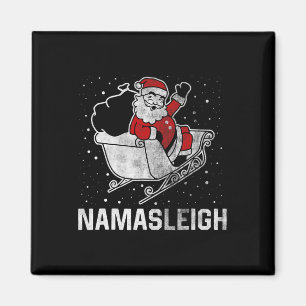 Namasleigh Santa Claus's Reindeer Sending Cadeau Magneet