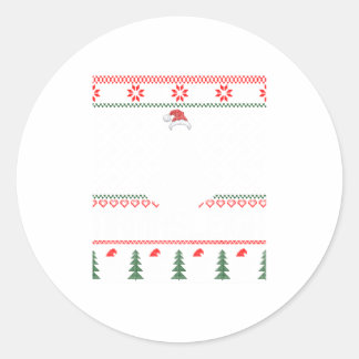 Namasleigh Xmas Yogi Yoga Instructor Ugl Ronde Sticker