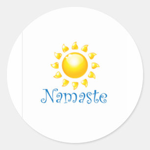 namast ronde sticker