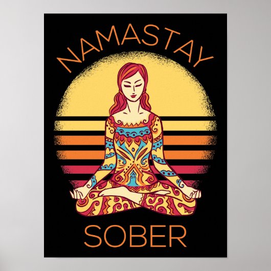 Namastay Sober I Poster (Voorkant)
