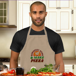 Namastay Thuis Maak Pizza Grappig Cadeau Standaard Schort