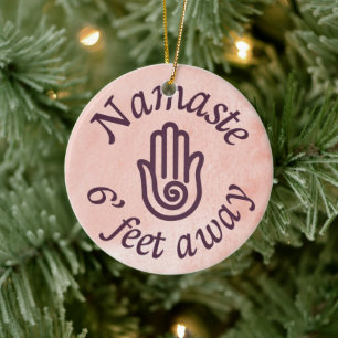 Namaste 6' Feet weg Keramisch Ornament