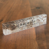 Namaste Acrylique Bureau Nom Plaque (Taille)