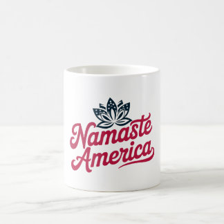 Namaste America Patriottische Yoga Koffiemok