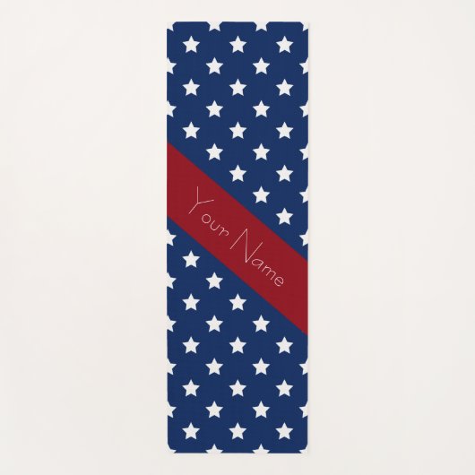 Namaste Americana Red White Blue met aangepaste na Yogamat (Voorkant)