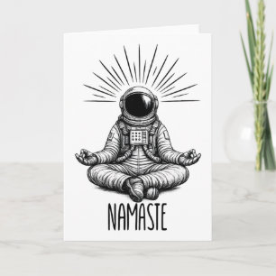 Namaste Astronaut Yoga Meditatie Ruimte Yoga Houdi Kaart