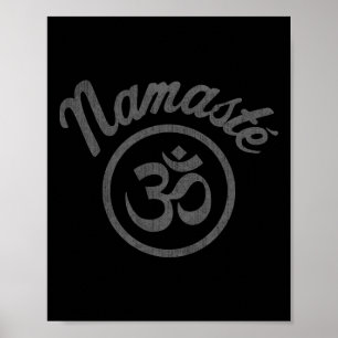 Namaste Aum Symbool Vintage Boho Poster