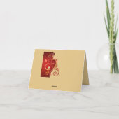 Namaste Bedankt Romantic Zen Yoga Kaart (Achterkant)