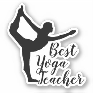 Namaste Best Yoga Teacher Sticker