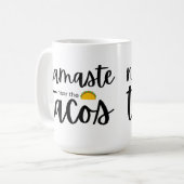 Namaste bij de taco's koffiemok (Voorkant links)