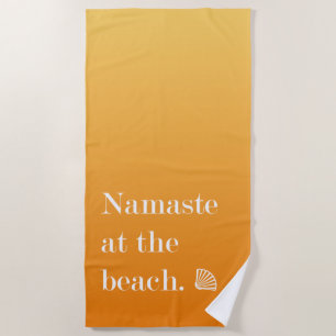 Namaste bij het strand strandlaken
