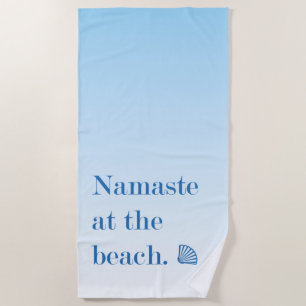 Namaste bij het strand strandlaken