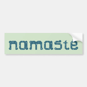 Namaste Blauwgroen Bumpersticker