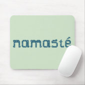 Namaste Blauwgroen Mousepad Muismat (Met muis)
