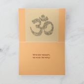 Namaste Blessings Folded Wenskaart Kaart (Binnen)
