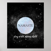 Namaste Blijf Wild Moon Child Blue Moon Yoga