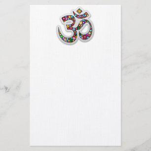 Namaste Bloemensymbool Kunst Briefpapier