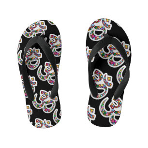 Namaste Bloemensymbool Kunst Kinder Teenslippers