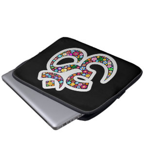 Namaste Bloemensymbool Kunst Laptop Sleeve