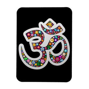 Namaste Bloemensymbool Kunst Magneet