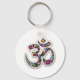 Namaste Bloemensymbool Kunst Sleutelhanger