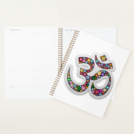 Namaste bloemsymbool kunst planner (Display)