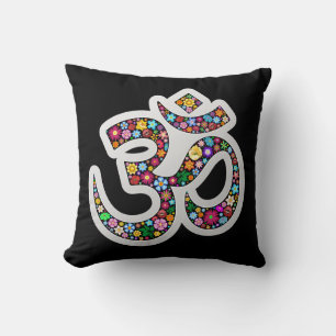 Namaste bloemsymboolkunst kussen