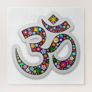 Namaste bloemsymboolkunst legpuzzel
