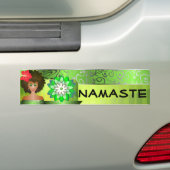 Namaste bumpersticker (Op auto)