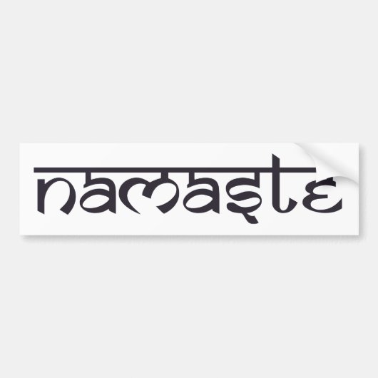 Namaste Bumpersticker (Voorkant)