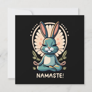 Namaste Bunny Yoga Konijn Meditatie Kaart