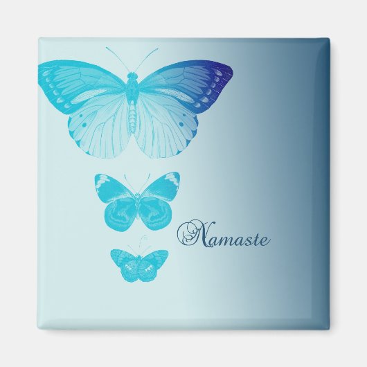 Namaste Butterflies Magneet (Voorkant)