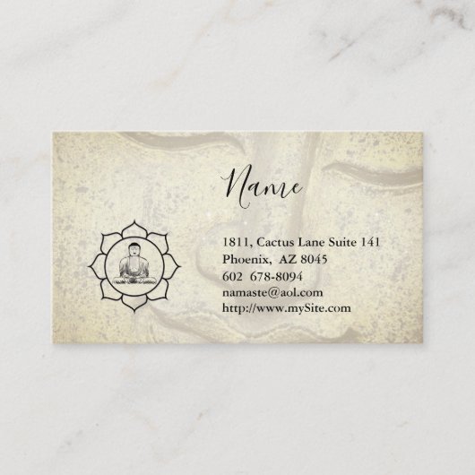 Namasté Carte de visite (Devant)