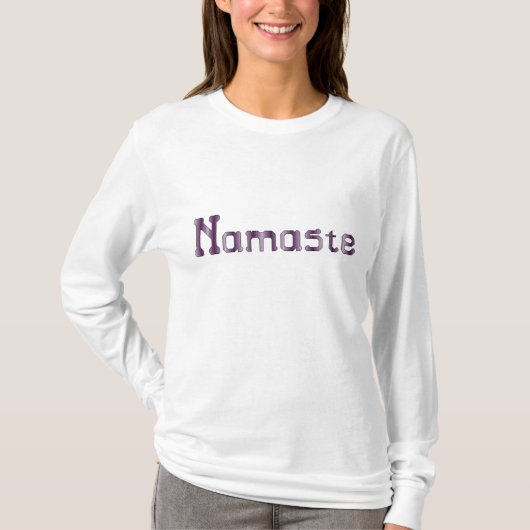 Namaste Cross Stitch T-shirt (Voorkant)