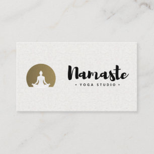 Namaste cursief   Yoga Meditation Visitekaartje