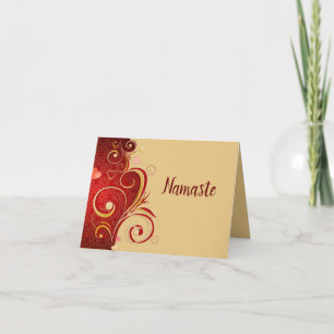 Namaste Dank U Romantische Zen Yoga Kaart