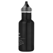 Namaste Definitie Yoga accessoire zwart-wit Waterfles (Rechts)