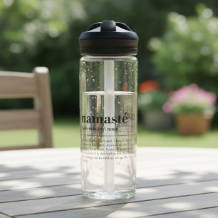 Namaste Definitie Yoga Modern Minimaal Meditatie Waterfles