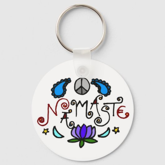 Namaste Doodles Sleutelhanger (Voorkant)