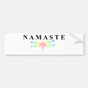 Namaste Dragonfly Bumpersticker