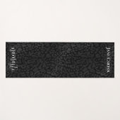 Namaste Elegant Black Leopard gepersonaliseerd Yogamat (Voorkant (horizontaal))