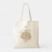 Namaste en Lotus Design Tote Bag (Achterkant)