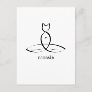 Namaste - Fancy stijltekst. Briefkaart