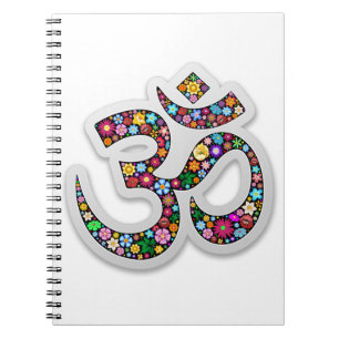 Namaste Floral Yoga Symbol Notitieboek